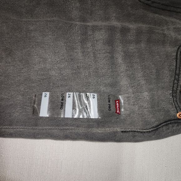 Levi's low pro straight jeans waist 28'' length 41'' bleached - Picture 3 of 11